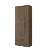 Closet Bertolini Cafe 90 cm con Tres Puertas y Dos Cajones - Closets | Bylmo