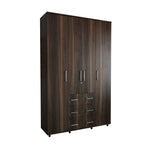 Closet Capri Habano 150 cm con Cuatro Puertas, Tres Cajones y Cerradura - Closets | Bylmo