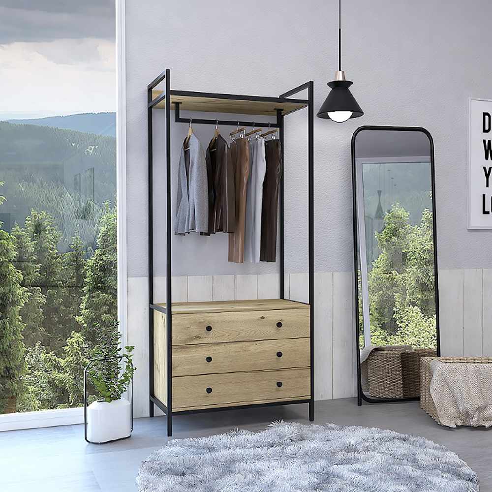 Closet Collect Duna 80x180cm con 3 Cajones sin Entrepaños - Closets | Bylmo