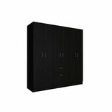 Closet Luna Wengue 162x171cm con 1 Cajones con 4 Entrepaños - Closets | Bylmo