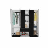 Closet Luna Wengue 162x171cm con 1 Cajones con 4 Entrepaños - Closets | Bylmo