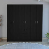 Closet Luna Wengue 162x171cm con 1 Cajones con 4 Entrepaños - Closets | Bylmo