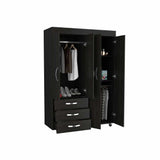 Closet Isisi Wengue 119x173cm con 3 Cajones con 2 Entrepaños - Closets | Bylmo