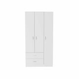 Closet Místico Blanco 90x180cm con 2 Cajones con 3 Entrepaños - Closets | Bylmo