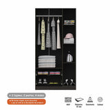 Closet Mistico Wengue 90 cm con Tres Puertas y Dos Cajones - Closets | Bylmo