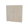 Closet Tolix Cafe 181 cm con Cuatro Puertas y Seis Cajones