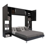 Combo Cama y Mesa de Noche Alcala Wengue 244x200cm para Colchón Doble 140 X 190 Cm - Camas | Bylmo