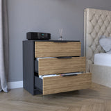 Cómoda Japón Wengue 70x68.7cm De Tres Hileras con Tres Cajones - Cajoneras y Comodas | Bylmo