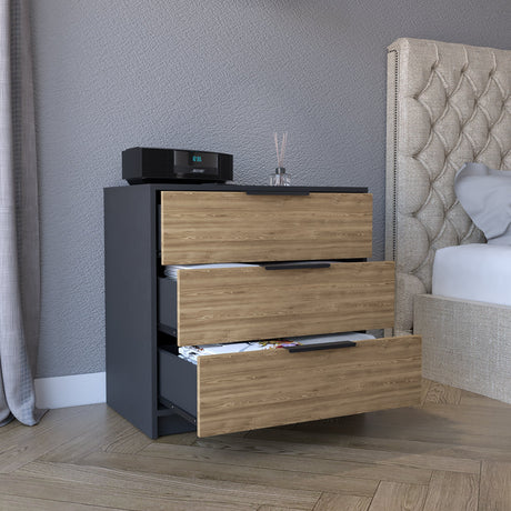 Cómoda Japón Wengue 70x68.7cm De Tres Hileras con Tres Cajones - Cajoneras y Comodas | Bylmo