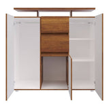 Cómoda Saur Caramelo 120 cm con Tres Puertas y Dos Cajones - Cajoneras | Bylmo