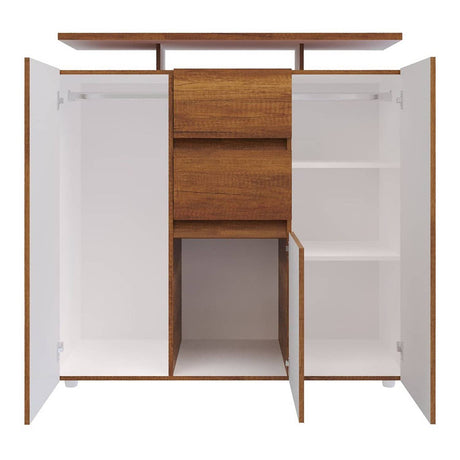 Cómoda Saur Caramelo 120 cm con Tres Puertas y Dos Cajones - Cajoneras | Bylmo