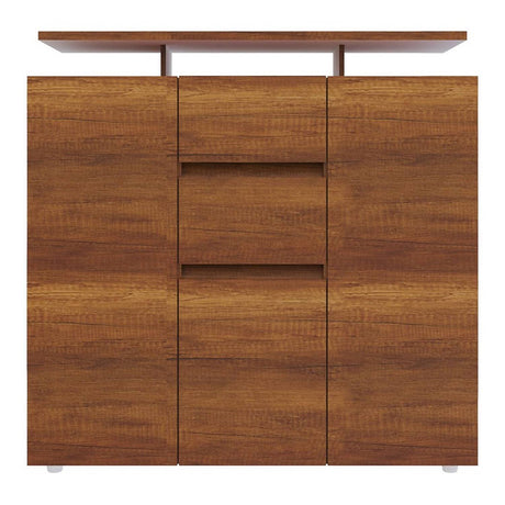 Cómoda Saur Caramelo 120 cm con Tres Puertas y Dos Cajones - Cajoneras | Bylmo