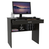 Escritorio 80C Wengue 80x73.6cm Con Un Cajón y con Organizador de Libros - Escritorios | Bylmo