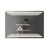 Espejo de Baño Led Touch Baru Plateado 100x70cm Rectangular con Sandblasting - Espejos de Baño | Bylmo