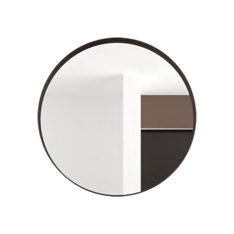 Espejo de Pared Bela Plateado 38x38cm Redondo con Marco Metalico - Espejos Decorativos | Bylmo