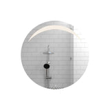 Espejo de Baño Bombay Plateado 45x45cm Redondo y con Iluminiación Led - Espejos Decorativos | Bylmo