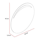 Espejo de Baño Bombay Plateado 60x60cm Redondo - Espejos Decorativos | Bylmo