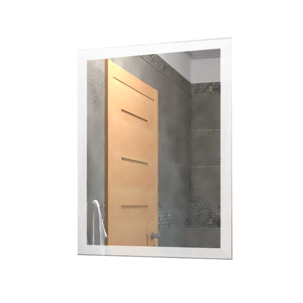 Espejo de Baño Catania Plateado 60x60cm Rectangular y con Iluminiación Led - Espejos Decorativos | Bylmo