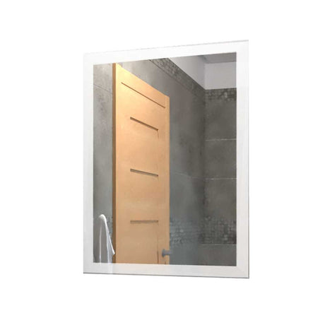 Espejo de Baño Catania Plateado 60x60cm Rectangular y con Iluminiación Led - Espejos Decorativos | Bylmo