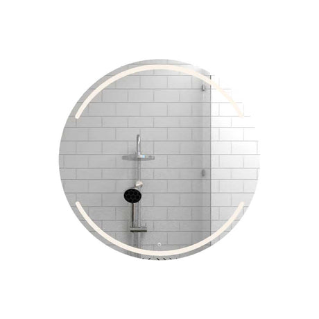 Espejo de Baño Dallas Plateado 45x45cm Redondo y con Iluminiación Led - Espejos Decorativos | Bylmo