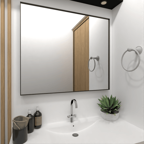 Espejo de Baño Onix Plateado 65x75cm Rectangular - Espejos Decorativos | Bylmo