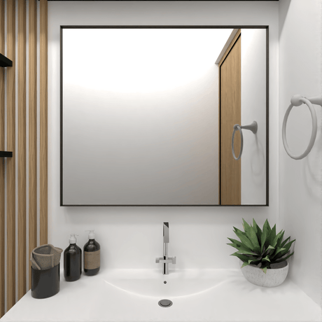 Espejo de Baño Onix Plateado 65x75cm Rectangular - Espejos Decorativos | Bylmo