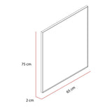 Espejo de Baño Onix Plateado 65x75cm Rectangular - Espejos Decorativos | Bylmo