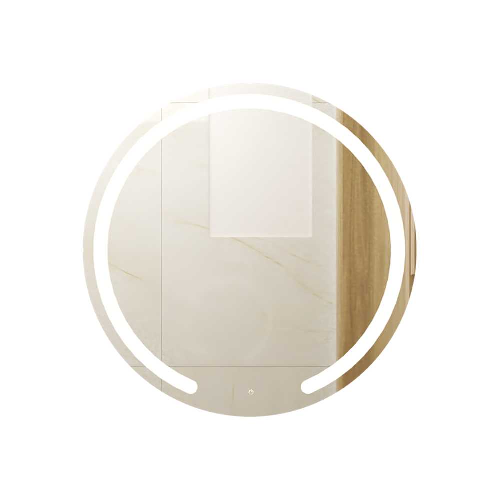 Espejo de Baño Ovalle Plateado 45x45cm Redondo y con Iluminiación Led - Espejos Decorativos | Bylmo