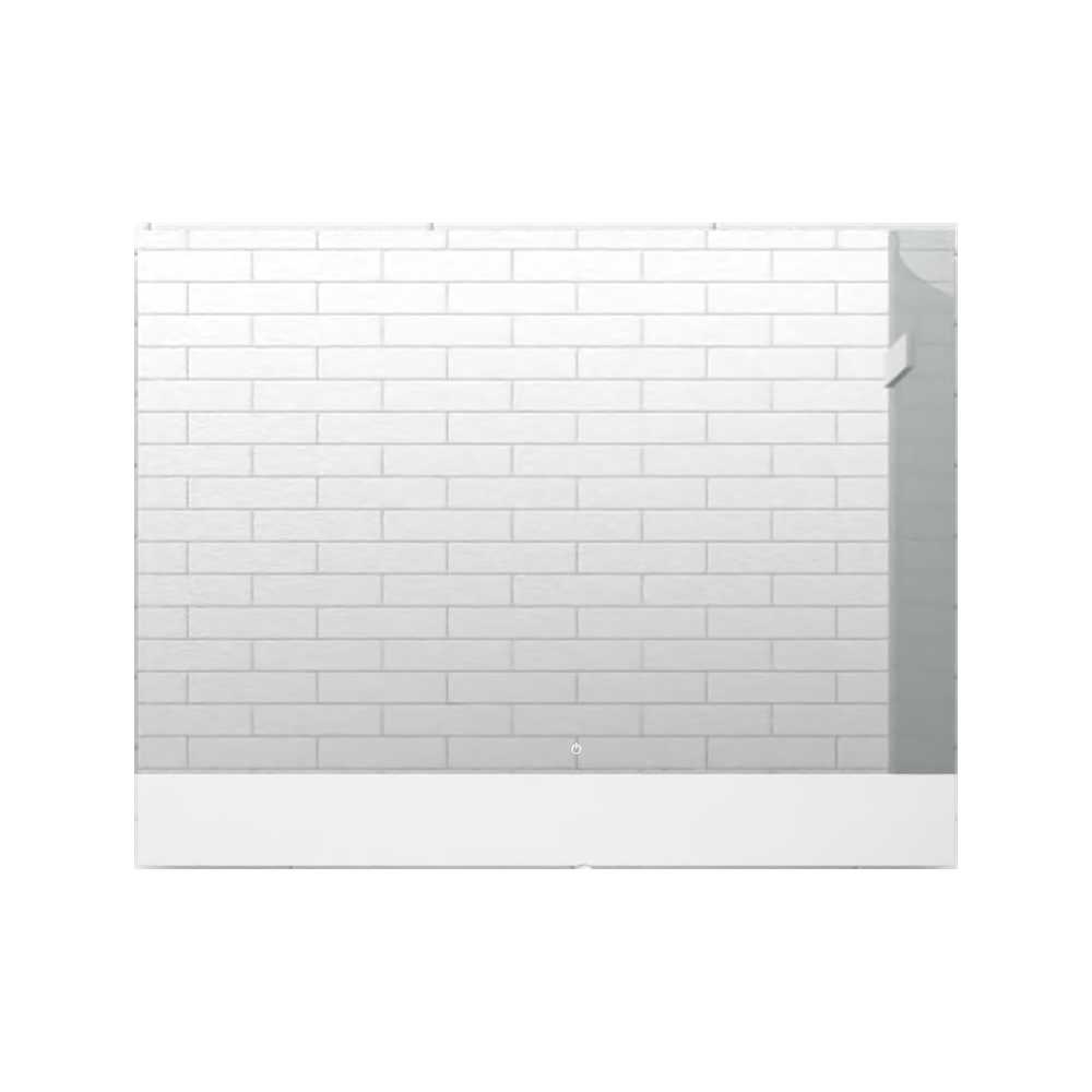 Espejo de Baño Palermo Plateado 90x70cm Rectangular y con Iluminiación Led Touch - Espejos Decorativos | Bylmo