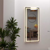 Espejo de Baño Tavira Plateado 50x130cm Rectangular y con Iluminiación Led - Espejos Decorativos | Bylmo