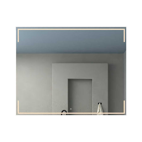 Espejo de Baño Terranova Plateado 80x100cm Rectangular y con Iluminiación Led - Espejos Decorativos | Bylmo