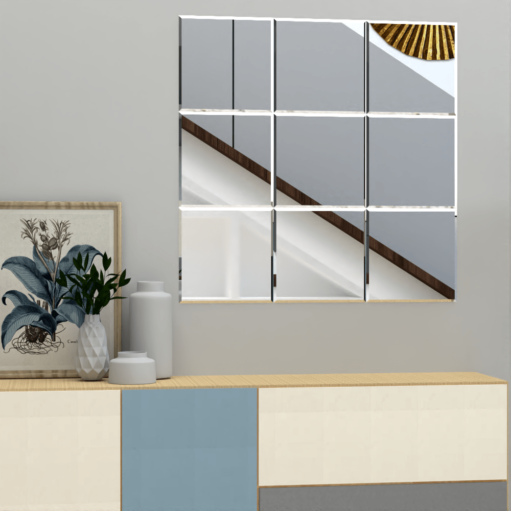 Set x 9 Espejos Vega Cuadrado 75 cm - Espejos Decorativos | Bylmo