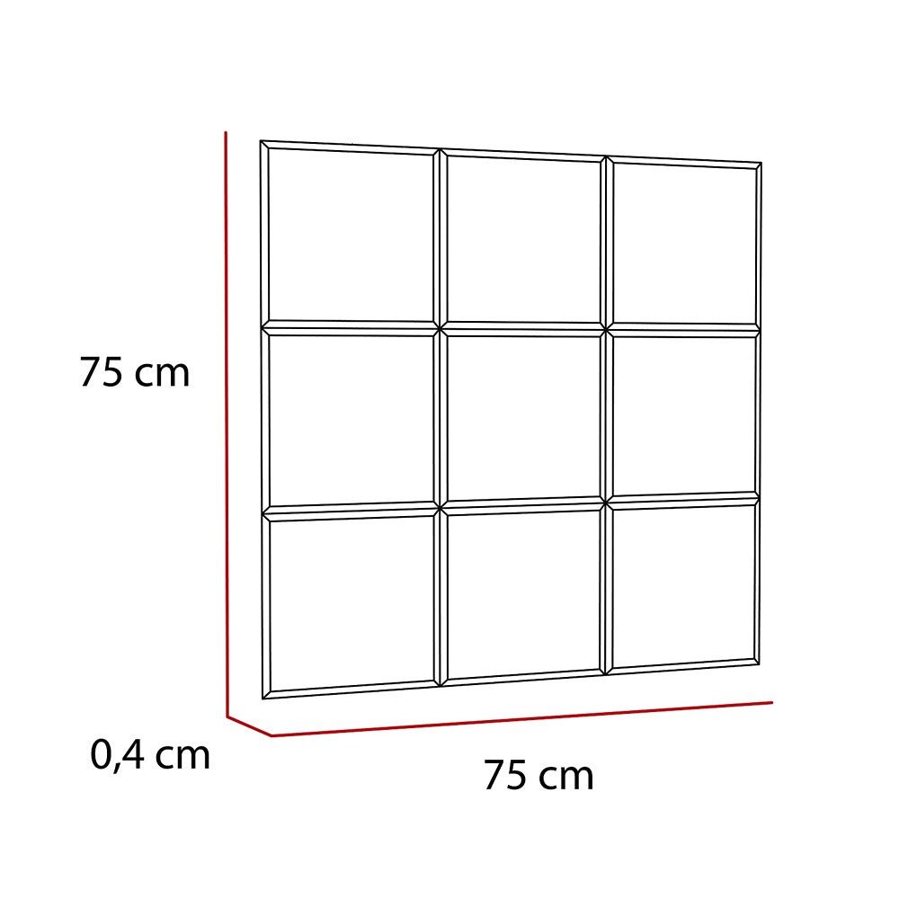 Set x 9 Espejos Vega Cuadrado 75 cm - Espejos Decorativos | Bylmo