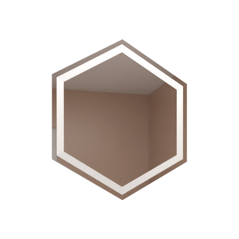 Espejo Wolf Hexagonal 70 cm Led