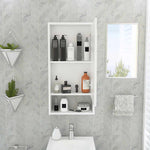 Gabinete de Baño Cuta Blanco 45 cm con Espejo y Entrepaños
