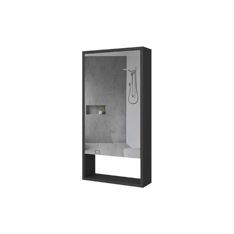Gabinete de Baño Cuta Wengue 45 cm con Espejo y Entrepaños