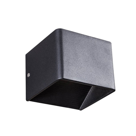 Lámpara de Pared LED Kengo Negro 10x10cm de Una Luz con Bombilla - Iluminacion | Bylmo