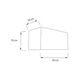 Lámpara de Pared LED Kengo Negro 20x10cm de Dos Luces con Bombilla - Iluminacion | Bylmo