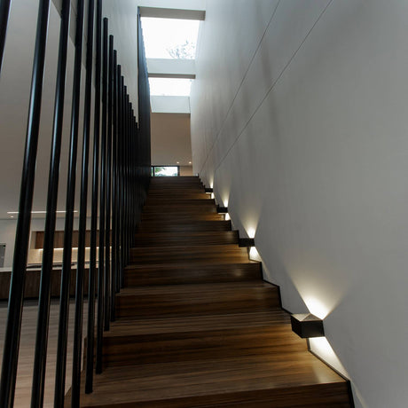 Lámpara de Pared LED Kengo Negro 20x10cm de Dos Luces con Bombilla - Iluminacion | Bylmo