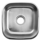 Poceta Sencilla de Submontar Acero 42.5x17cm Cuadrada Satinado - Muebles Inferiores | Bylmo