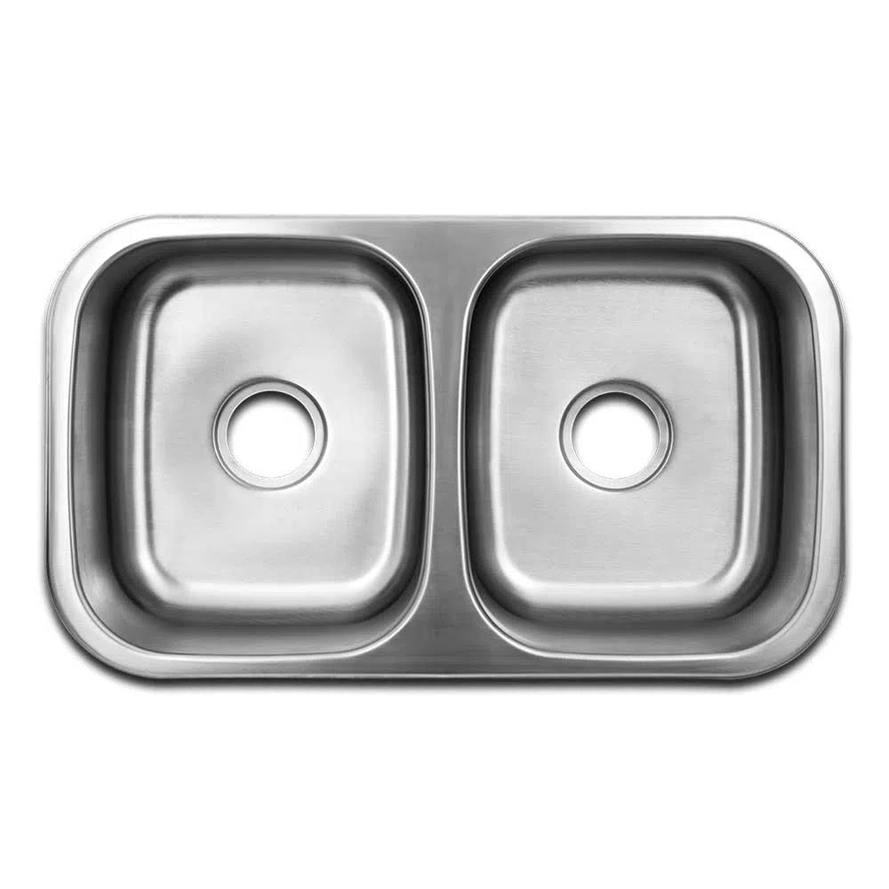 Poceta Doble de Submontar Acero 76x44cm Rectangular Satinado - Muebles Inferiores | Bylmo