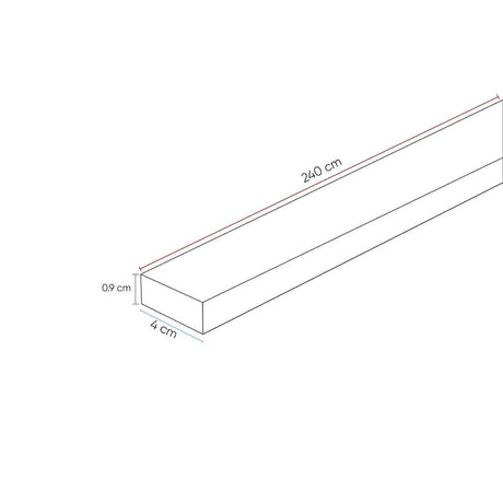 Moldura Carbon Wengue 1.5 x 4 x 240 cm de Interior - Puertas | Bylmo