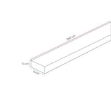 Moldura Macu Marron 1.5 x 4 x 240 cm de Interior - Puertas | Bylmo