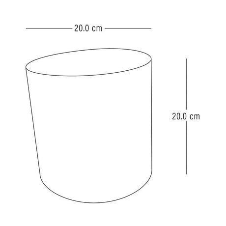 Matera de mesa Cobre 20x20cm de Metal Circular de 6.3 Litros - Jardinería | Bylmo