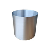 Matera de mesa Plateado 20x20cm de Metal Circular de 6.3 Litros - Jardinería | Bylmo