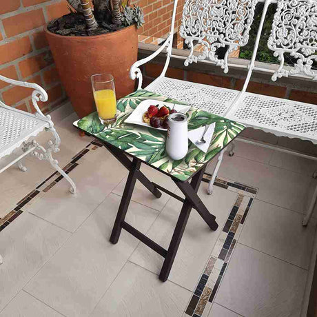 Mesa Auxiliar Helechos Cafe 50 cm Plegable - Mesas Auxiliares | Bylmo