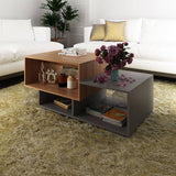 Mesa de Centro Albacete Almendra 110x45.7cm Rectangular y con Compartimientos - Mesas | Bylmo