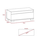 Mesa de Centro Aurora Blanco 100 cm con Dos Puertas - Mesas de Centro | Bylmo