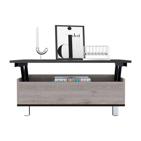 Mesa de Centro Ceniza 80x29cm Rectangular Transformable Con Patas - Mesas | Bylmo