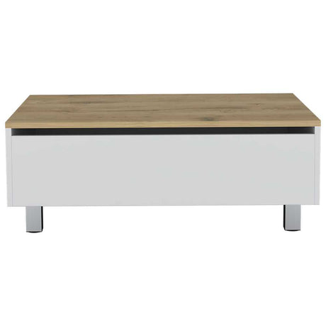 Mesa de Centro Gamba Blanco 80 cm Extensible - Mesas de Centro | Bylmo